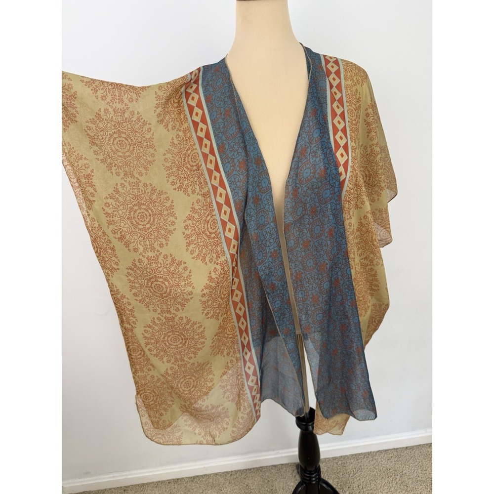 NATURAL LIFE Kimono Cardigan Top Jacket Sheer Boho Indie Sleeze Hippie Festival